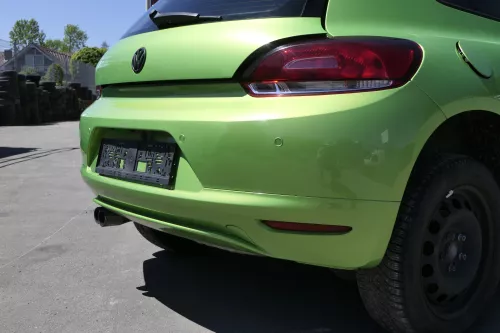 VW Scirocco 3 Stoßstange hinten Heckstoßstange Stoßfänger PDC grün LR6T (158210)