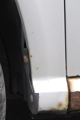 Skoda Fabia 6Y Kotflügel vorne links grau silber LF7T auch Kombi - Rost - BILDER (158342)