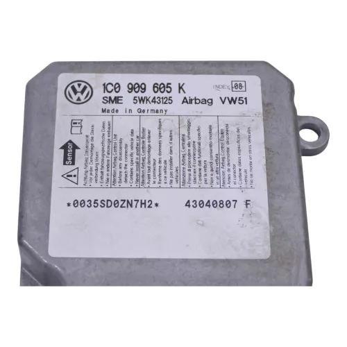 Skoda Fabia 6Y Steuergerät Airbag Airbagsteuergerät 1C0909605K 005 (158353)