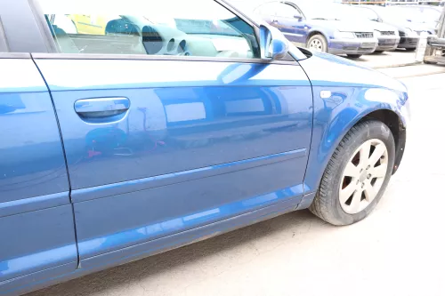 Audi A3 8P 4/5 Türer Tür vorne rechts Beifahrertür Türblatt blau LZ5C mauritiusb