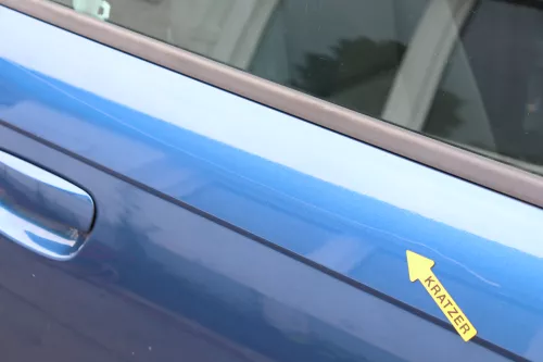 Audi A3 8P 4/5 Türer Tür vorne rechts Beifahrertür Türblatt blau LZ5C mauritiusb (158487)