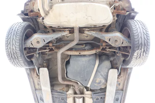 Audi A3 8P Auspuff Endtop Rohr + Mittelschal hinten 2,0 TDI 16V BKD AZV original (158501)