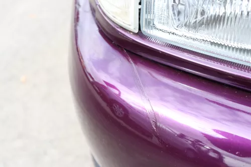 VW Polo 6N Stoßstange vorne breite Styling XXL Frontstoßstange lila LC4U (158505)