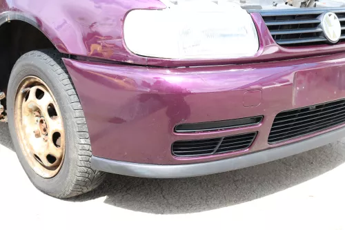 VW Polo 6N Kühlergrill Grillleiste lila LC4U vorne Leiste Grill VW Zeichen (158506)