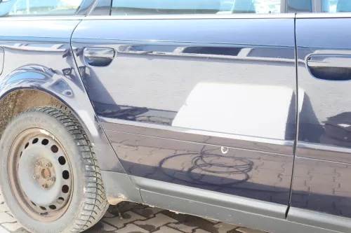 Audi A6 4B C5 Tür Türblatt hinten rechts blau LY5K (158573)