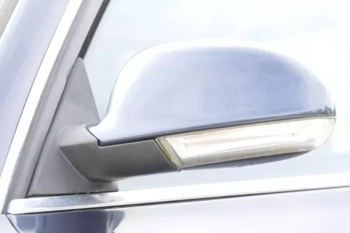 VW Passat 3BG elektrischer Spiegel Außenspiegel links grau blau LC5F Blinker (158580)