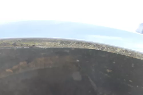 VW Passat 3BG Kotflügel vorne links grau blau LC5F (kein Blinkerloch) - Rost (158583)