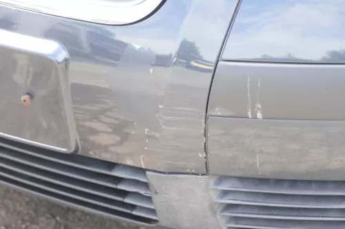 VW Passat 3BG Stoßstange vorne Frontstoßstange Stoßfänger grau blau LC5F (158591)