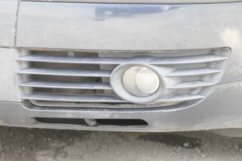 VW Passat 3BG Stoßstange vorne Frontstoßstange Stoßfänger grau blau LC5F (158591)