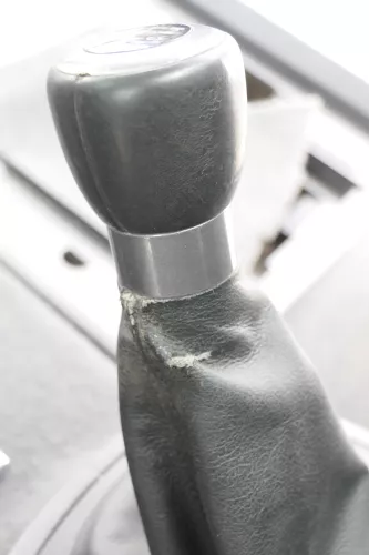 Sharan Alhambra 7M 6-Gang Schaltknauf Schaltsack Schaltung Schaltknüppel Leder (158632)