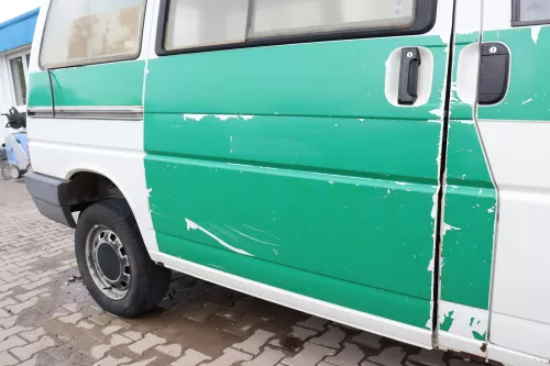 VW T4 Transporter Tür rechts Schiebetür mit Scheibe weiß Multivan Caravelle L902 (158850)