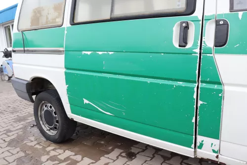 VW T4 Transporter Tür rechts Schiebetür mit Scheibe weiß Multivan Caravelle L902 (158850)