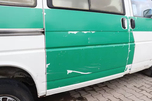 VW T4 Transporter Tür rechts Schiebetür mit Scheibe weiß Multivan Caravelle L902