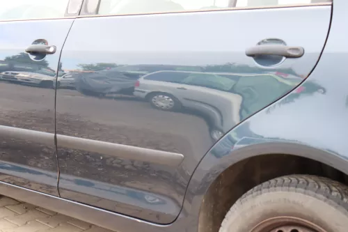 VW Golf Plus 5M Türblatt Tür Blech hinten links grau blau LC5F (158859)