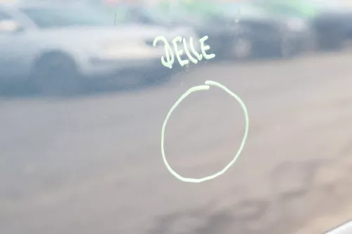 VW Golf Plus 5M Türblatt Tür Blech hinten links grau blau LC5F (158859)