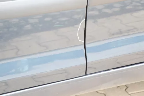 VW Golf Plus 5M Türblatt Tür vorne links Fahrertür blau grau LC5F - nur Türblatt (158860)