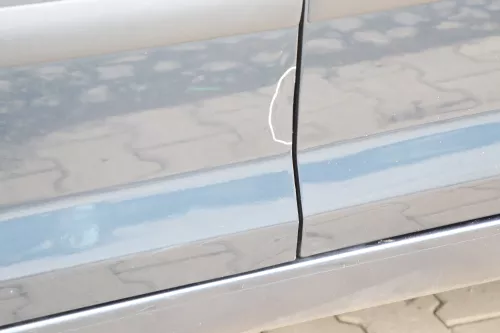 VW Golf Plus 5M Türblatt Tür vorne links Fahrertür blau grau LC5F - nur Türblatt (158860)