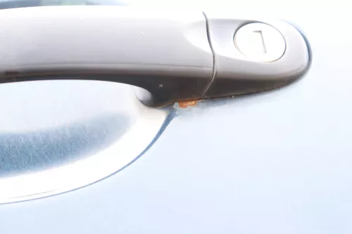 VW Golf Plus 5M Türblatt Tür vorne links Fahrertür blau grau LC5F - nur Türblatt