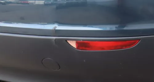 VW Golf 5 Plus 5M1 V Stoßstange hinten Heckstoßstange Stoßfänger grau blau LC5F (158862)
