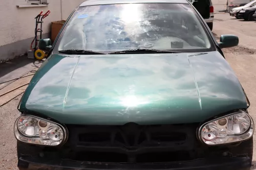 VW Golf 4 Motorhaube Haube Klappe vorne grün LC6M Frontklappe brightgreen c (158907)