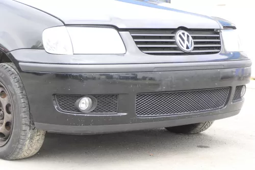 VW Polo 6N2 Stoßstange vorne Frontstoßstange Stoßfänger schwarz L041 +Grill (158923)