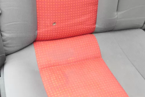 Polo 6N 6N2 Sitz Sitze hinten Rückbank Rücksitzbank Sitzfläche Kopfstützen rot (158933)
