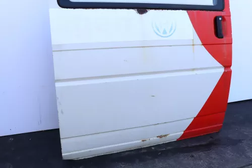 VW T4 Transporter Tür rechts Schiebetür Scheibe weiß Multivan Caravelle -Mängel (159064)