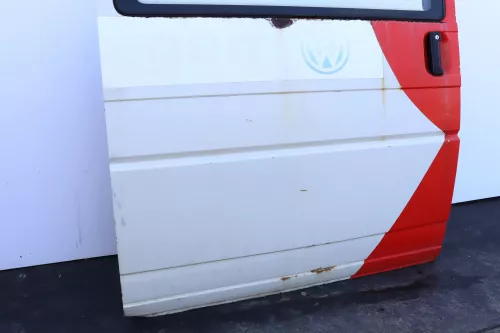 VW T4 Transporter Tür rechts Schiebetür Scheibe weiß Multivan Caravelle -Mängel (159064)