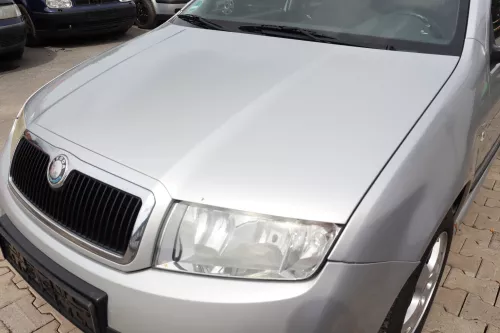 Skoda Fabia 6Y Motorhaube KLappe vorne silber grau LF7T OHNE Grill KEIN-GRILL (159093)