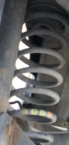 VW Polo 9N 9N3 A2 Ibiza 6L Fox Feder Federn hinten links und rechts 6Q0511115M (159114)