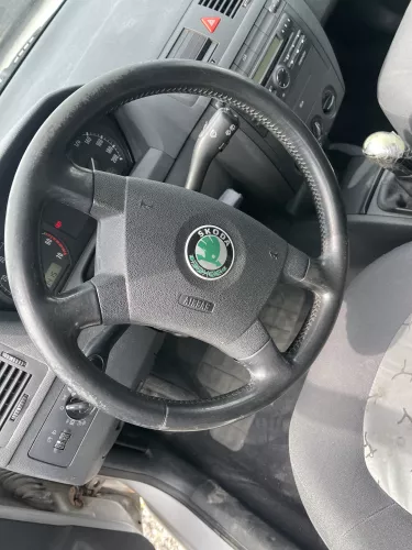 Fabia 6Y Lenkrad 4-Speichen 6Y0419091C E74 Leder Lederlenkrad -ohne Airbag (159119)