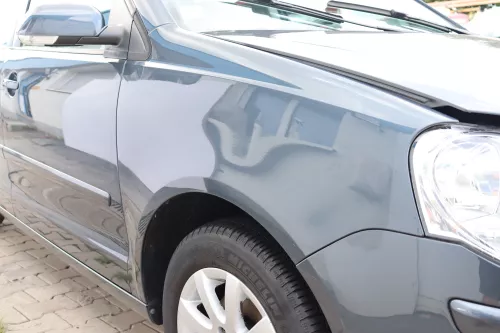 VW Polo 9N3 Kotflügel vorne rechts grau LC7V (159163)