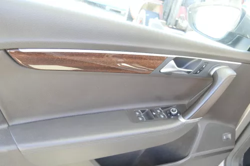 VW Passat 3C B7 Kombi 4x Türverkleidung Verkleidung Tür vorne hinten Leder braun (159213)