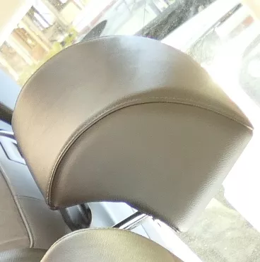 VW Passat 3C B7 Kopfstütze Sitz hinten rechts o. links Leder naturbraun braun 3A