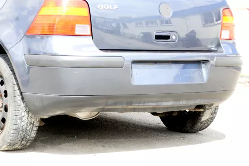 VW Golf 4 Limousine Stoßstange hinten Heckstoßstange Stoßfänger grau LD7V (159301)