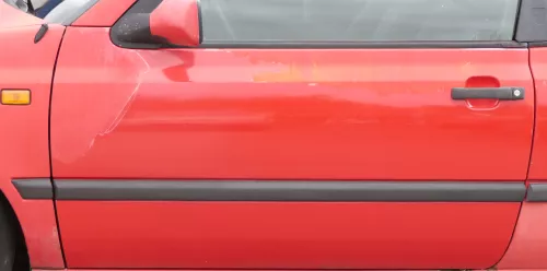 VW Golf 3 4 1E Cabrio Tür vorne links Fahrertür rot - ohne Anbauteile