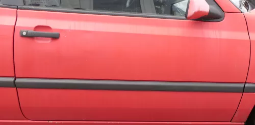 VW Golf 3 4 1E Cabrio Tür vorne rechts Beifahrertür rot - ohne Anbauteile