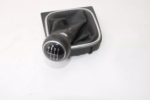 Golf 5 Schaltknauf Schaltsack Schaltung Schaltknüppel Leder 6-Gang 1K0711113CG (159416)