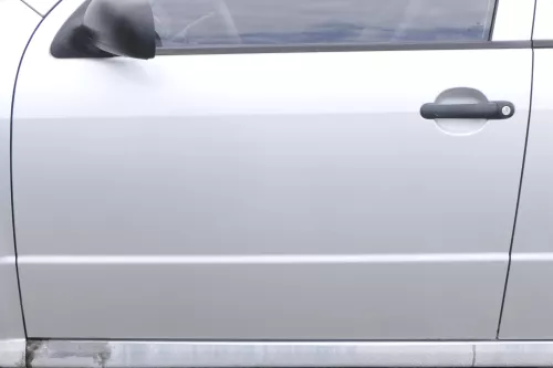 Fabia 6Y Kombi + Limousine Tür vorne links Fahrertür grau silber LF7T ohneAnbaut (159445)