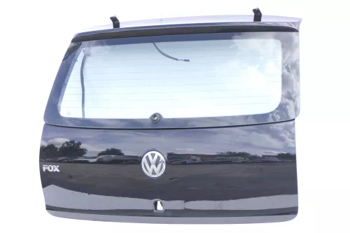 VW Fox 5Z Heckklappe Kofferraumklappe Klappe hinten + Scheibe schwarz L041 uni d