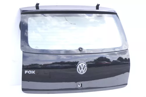 VW Fox 5Z Heckklappe Kofferraumklappe Klappe hinten + Scheibe schwarz L041 uni d (159474)