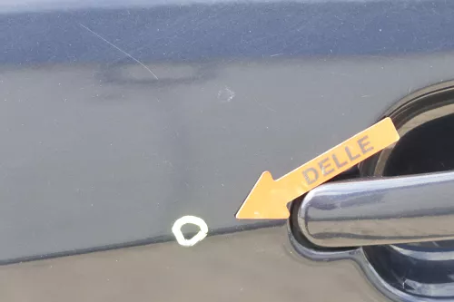 Audi A2 8Z Tür nur das Türblatt hinten links blau LZ5Q - ohne Anbauteile -kobalt (159495)