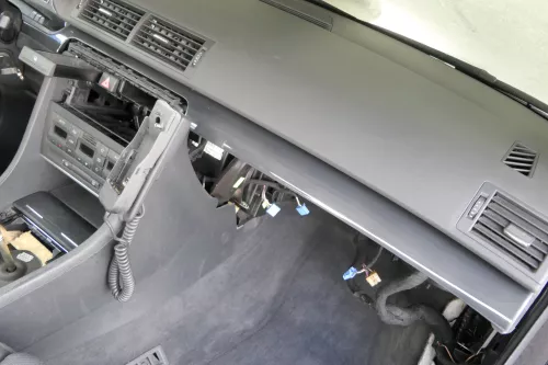 Audi A4 B6 8E vorne Dekor Leisten S-line Abdeckung Lichtschalter schwarz 3A4 (159539)