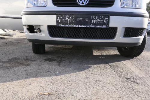 VW Polo 6N2 Stoßstange vorne Frontstoßstange Stoßfänger silber +Grill (159614)