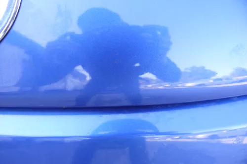 VW New Beetle 9C Motorhaube Klappe vorne blau LA5W - Dellen (159642)