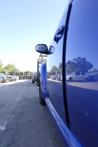 VW New Beetle 1C 9C Tür vorne links Fahrertür blau LA5W - OHNE Anbauteile (159644)