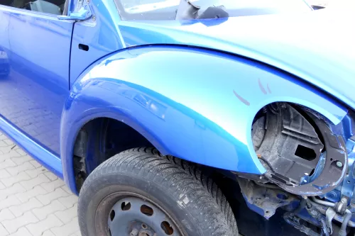 VW New Beetle 9C Kotflügel vorne rechts blau LA5W 1C0821104H (159679)