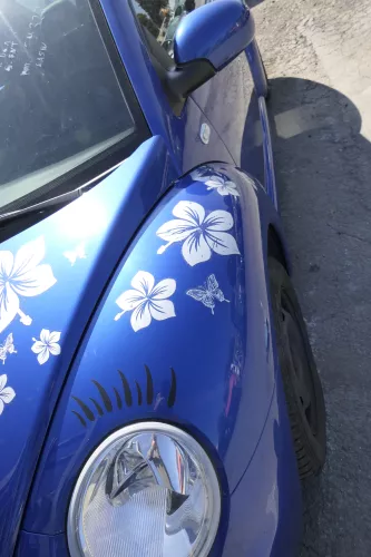 VW New Beetle 9C Kotflügel vorne links blau LA5W 1C0821103H