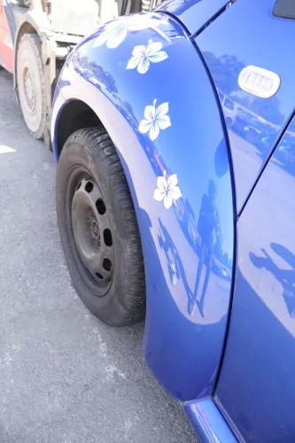 VW New Beetle 9C Kotflügel vorne links blau LA5W 1C0821103H (159680)