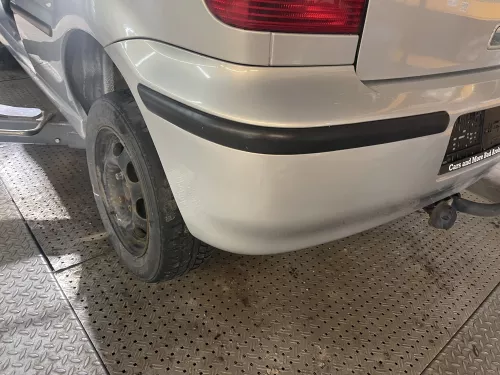 VW Polo 6N2 Stoßstange hinten Heckstoßstange Stoßfänger blau silber LB7Z